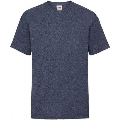 Fruit Of The Loom tričko Valueweight T modrý námořní melír vintage