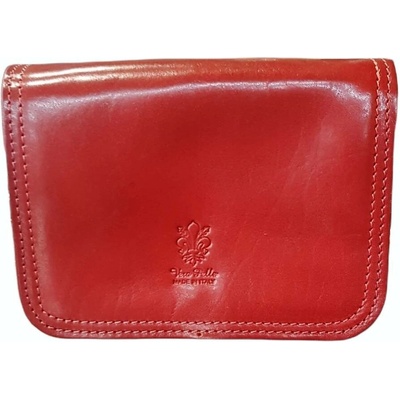 Vera Pelle kožená mini kabelka crossbody 8730 LMo RED červená