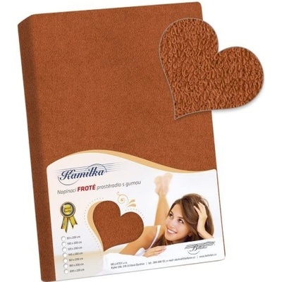 Bellatex froté plachta hnedá 160x200