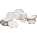 Bonami Essentials Глинен комплект за хранене 24 бр. Snow Heart - Bonami Essentials (92E-053-24 WHITE)