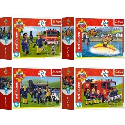 Trefl Мини пъзел Trefl от 54 части - Пожарникарят Сам, асортимент (54205)