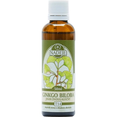 Naděje Ginko dvojlaločné tinktúra z bylín T14 50 ml