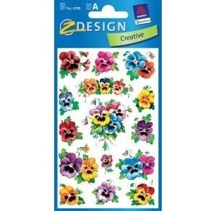 Zdesign Stickers with flowers - Pansy