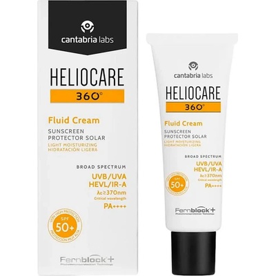 Heliocare 360 Fluid SPF50 50ml Facial Sunscreen - Clear