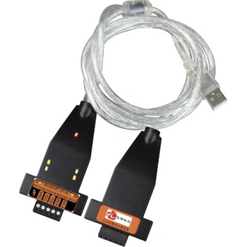 FCTELECOM fc-2110-b, Индустриален usb към rs-232/rs-485 конвертор, 6kv , с 1.5м кабел, tvs, черен (fc-2110-b)