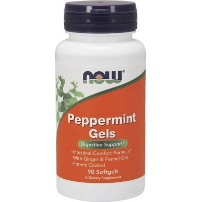 Now Foods Mätové kapsule Peppermint Gels 90 kapsúl