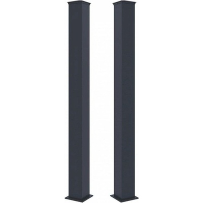 G21 pro branku a bránu 15x190 cm s patkou, antracitový, 2 kusy