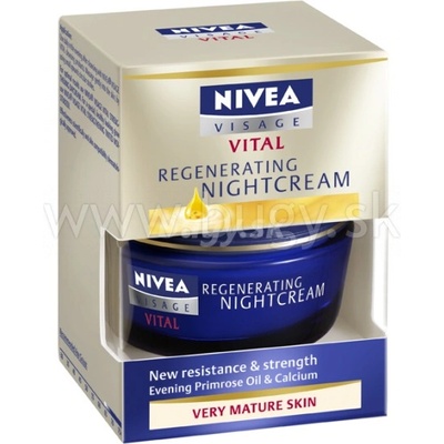 Nivea Visage Vital regeneračný nočný krém pre zrelú pleť 50 ml