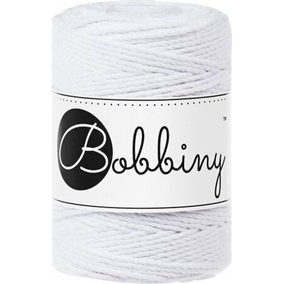 Bobbiny 3PLY Macrame Rope 1,5 mm 100 m White Šňůra