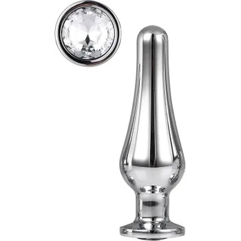 Image 1 of DreamToys Метален анален разширител в сребрист цвят с кристал М