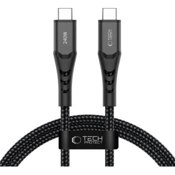 Tech-Protect ub11t ultraboost type-c cable pd 240w / qc3.0 100cm black (5906302353125)