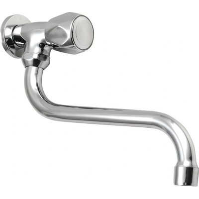 Aqualine Nástěnný ventil 1/2´´, otočná hubice, chrom, ZY1812
