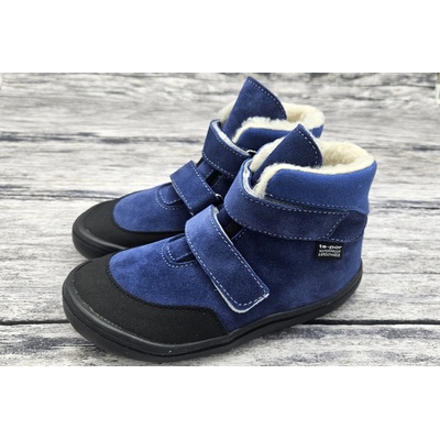 Jonap kožené zimní boty s membránou Jerry královská modrá