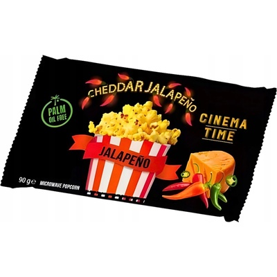 Cinema Time Mikrovlnný popcorn Premium Cheeese Jalapeňo 90 g
