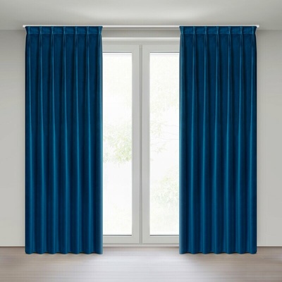 Takoy Námořnicky modrý sametový závěs 80x270 cm (hotový rozměr) systém flex – MELANIE-HF-478689 | 80 x 270 cm