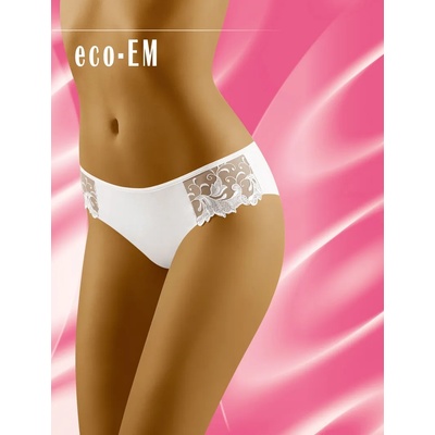 Wolbar Гладки бикини в бяло Eco-EmEH-16316-BIAŁY - Бял, размер L