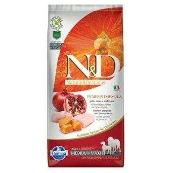 N&D dog Grain Free PUMPKIN Adult Medium & maxi chicken&pomegranate 12 kg