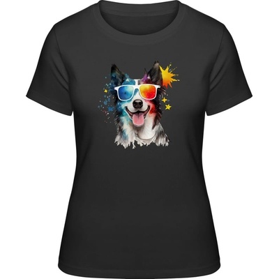 Premium Tričko Design č.3 Pes Superstar Černá