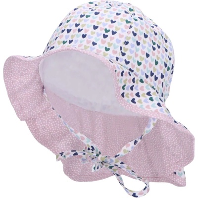 Sterntaler Детска шапка с UV 50+ защита Sterntaler - С цветни сърца, 45 cm, 6-9 месеца (1402326-500)