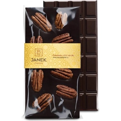 Čokoládovna Janek Hořká s pekanovými ořechy 95 g