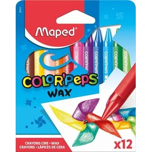 Maped Мазен пастел, MAPED "ColorPeps Wax", 12 различни цвята 861011 (861011)
