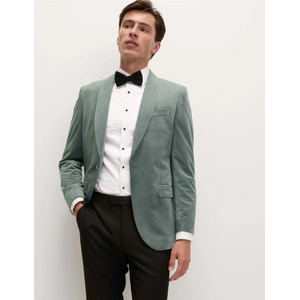 Marks & Spencer Блейзер от сатен, леко приляган силует Marks & Spencer сива Marks & Spencer | Siv | МЪЖЕ | 38 SHT