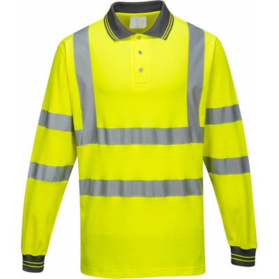 Portwest HI-VIS S271 Funkčná reflexná polokošeľa dl. rukáv HV žltá XL