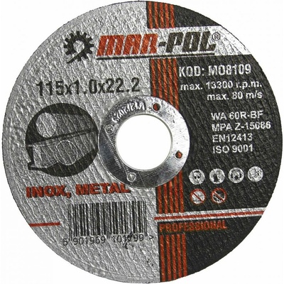 Mar Pol Kotouč řezný 115 x 1,0 x 22,2 mm M08109