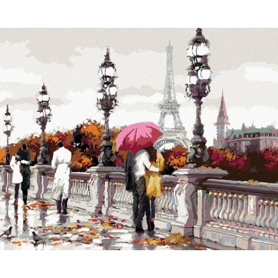 zuty Malování podle čísel Most v Paříži Richard Macneil 40 x 50 cm vypnuté plátno na rám