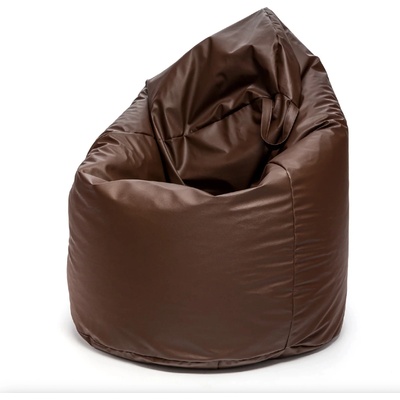 Intermedic SK sedací vak Mega Sako z ekokože 135x85 cm relaxačné a pôrodné kreslo, 335 l E13 Hnedá tmavá