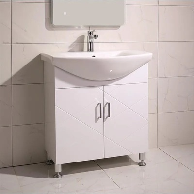 Inter Ceramic Долен шкаф за баня ICP 7544 NEW, Inter Ceramic, с умивалник, 85x47x75, 5см (7544 NEW)