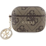 Guess Калъф Guess 4G Script PC/PU с талисман за AirPods Pro 2 кафяв (GUAP2P4E4CDW)
