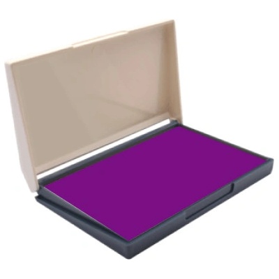 Shiny Poduška pre drevené pečiatky fialová 11 x 7 cm