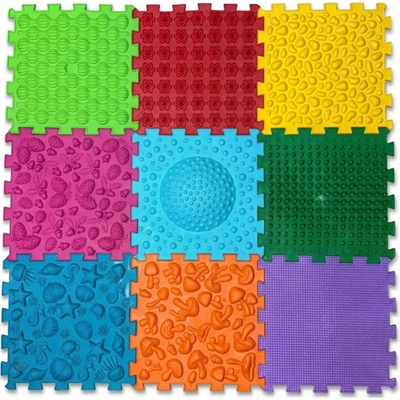 Ortek Masážní podložka Puzzle Mix 9 dílů