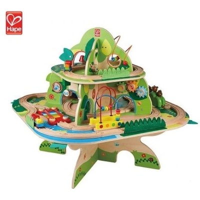 Hape - Дървена игра с активности - Горска влакова композиция (E9501)