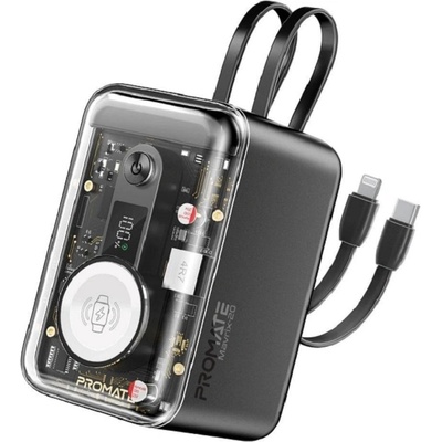 Promate Портативна батерия ProMate - Mavrix-20, 20 000 mAh, черна (6959144066134)