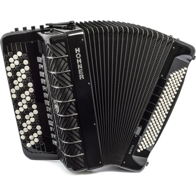 Hohner Mattia IV 120 CR B Бутонени акордеон Gun Black (A3691)