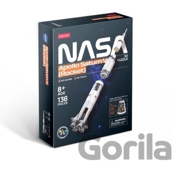 CubicFun 3D puzzle NASA: Raketa Apollo Saturn 136 ks