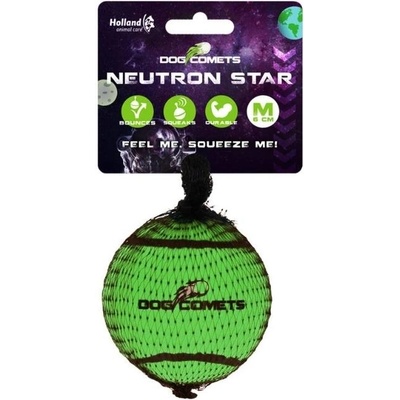 Dog Comets Neutron Star pískací tenisák zelený 6 cm
