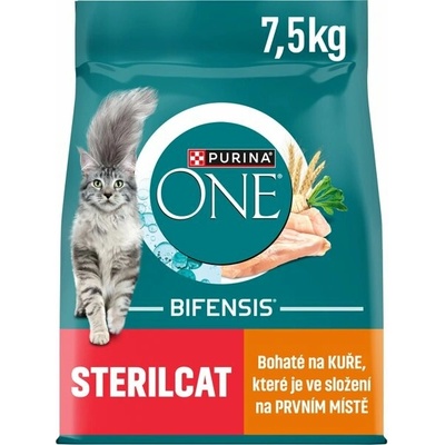 Purina One Bifensis Sterilcat s kuraťom a pšenicou 7,5 kg