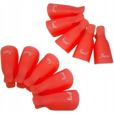 Satin Klipsy na odstraňovanie hybridného laku gélu akrylu ružové 10 ks