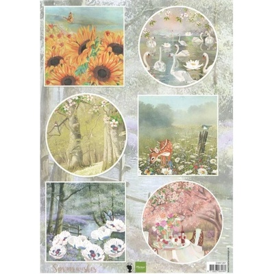 Papier na scrapbooking "Spring wishes" A4