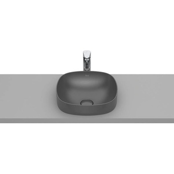Roca Умивалник за полувгаждане Inspira Soft, 370 х 370 х 75 mm, onyx (A32750R640)