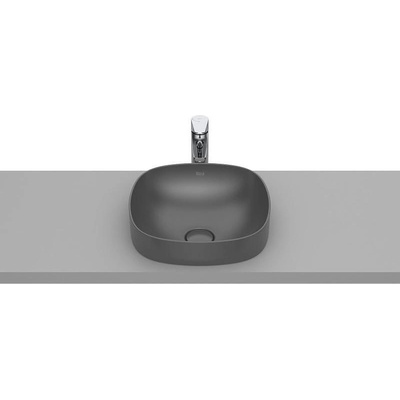 Roca Умивалник за полувгаждане Inspira Soft, 370 х 370 х 75 mm, onyx (A32750R640)
