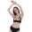 Fundango Sahara V-Neck Cami bikini top - Black (Sweet Grape)