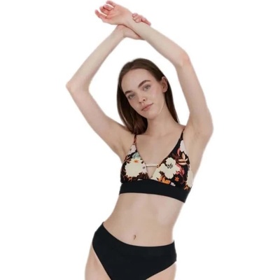 Fundango Sahara V-Neck Cami bikini top - Black (Sweet Grape)