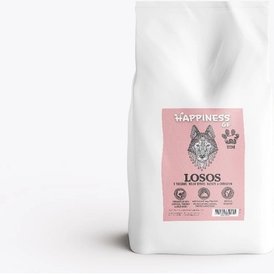 Happiness Grain Free Puppy losos s treskou modrou batáty a chřestem 6 kg