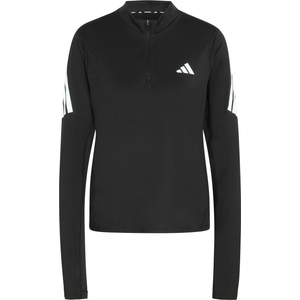 adidas Дамска тениска adidas Women's ADI365 Running Iconic Half Zip Running shirt - Black - размер XL (916-7576-0116)