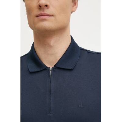 Памучна тениска с яка Calvin Klein (K10K112754)