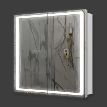 Lidiya Mirror Шкаф Огледало за баня LED осветление LM Phantom Shine 800×700мм